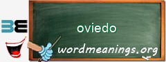 WordMeaning blackboard for oviedo